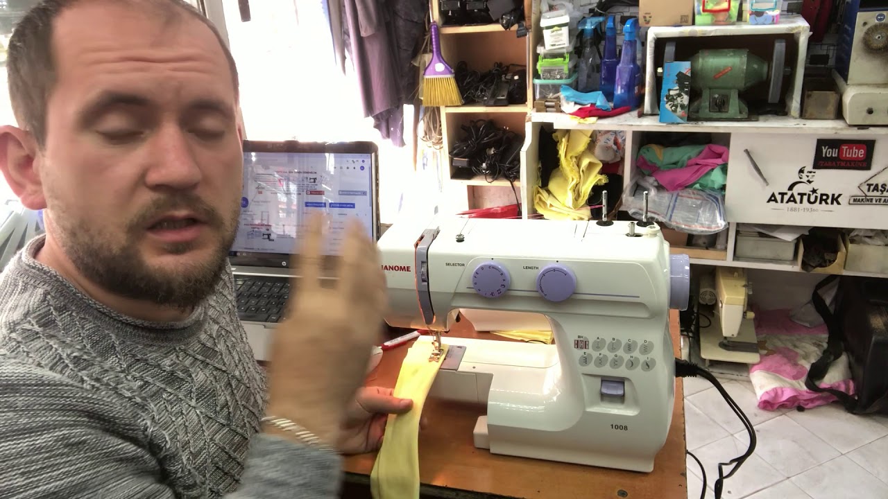 Janome 1008 dikiş makinesi kullanımı
