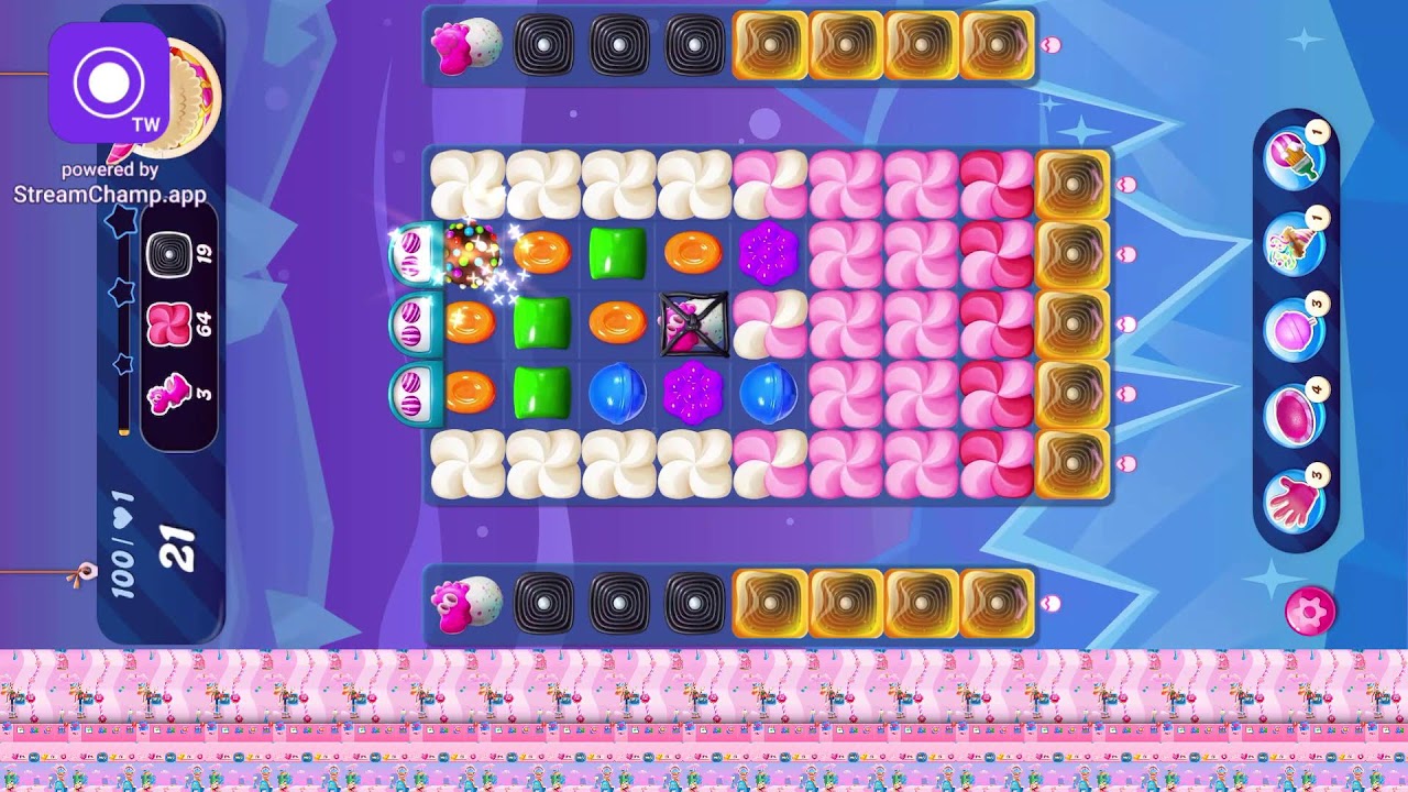 Candy crush finally after so many attempts 100 level complete 