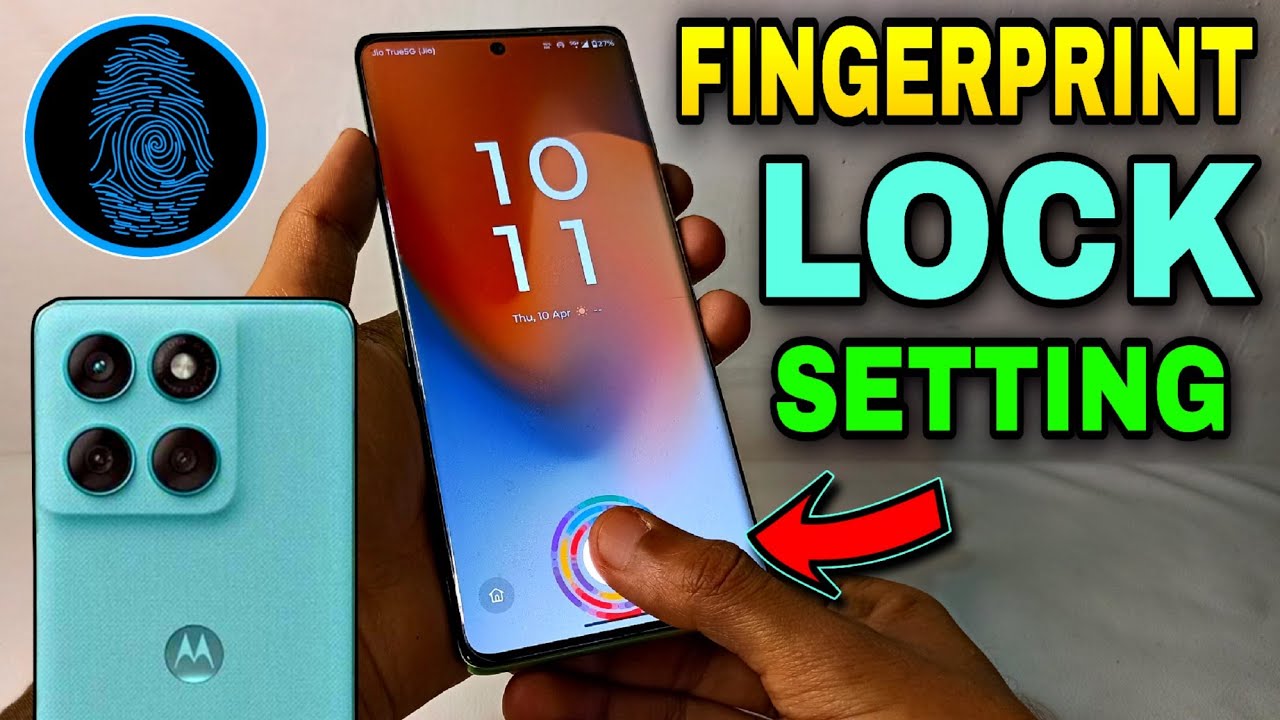 Motorola Edge 60 Fusion Me Fingerprint Kaise Lagaye | Moto Edge 60 Fusion Fingerprint Lock Setting