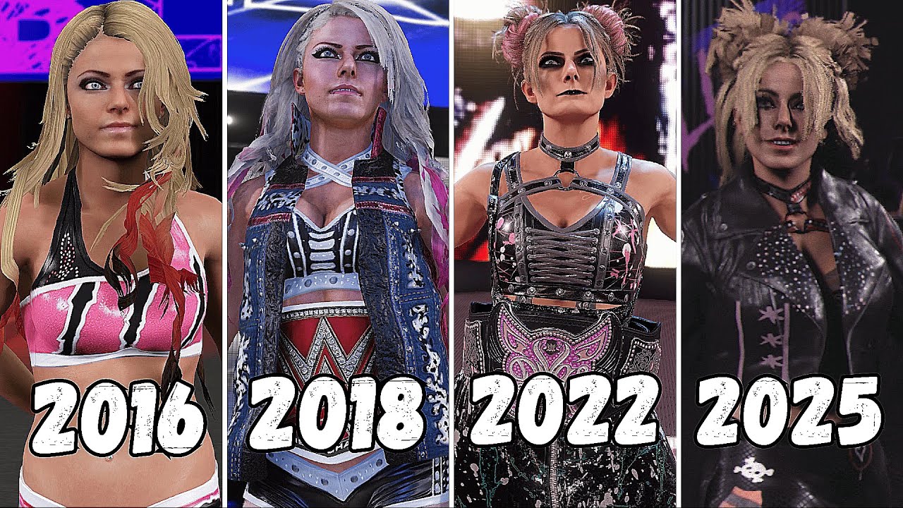 Entrance Evolution of Alexa Bliss  2017-2025 - WWE  Games