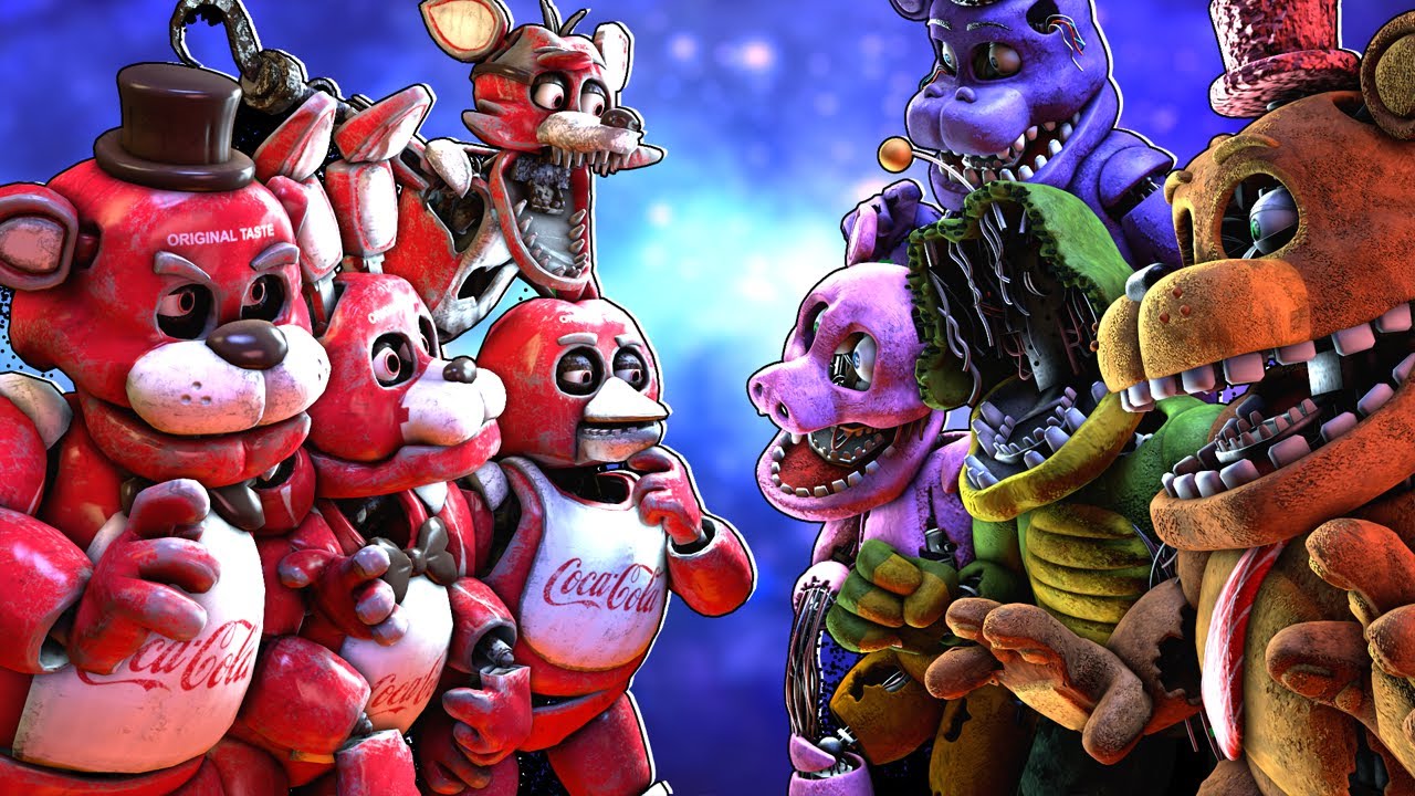 [SFM FNaF] Withered Melodies vs Coca Cola Animatronics
