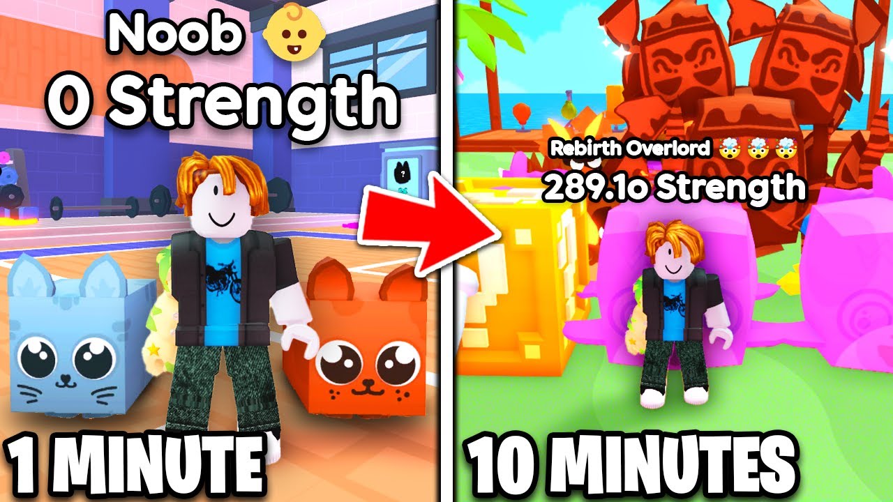 Starting Over as a NOOB But I Get a Random Pet Every 10 Minutes in Arm Wrestling Simulator