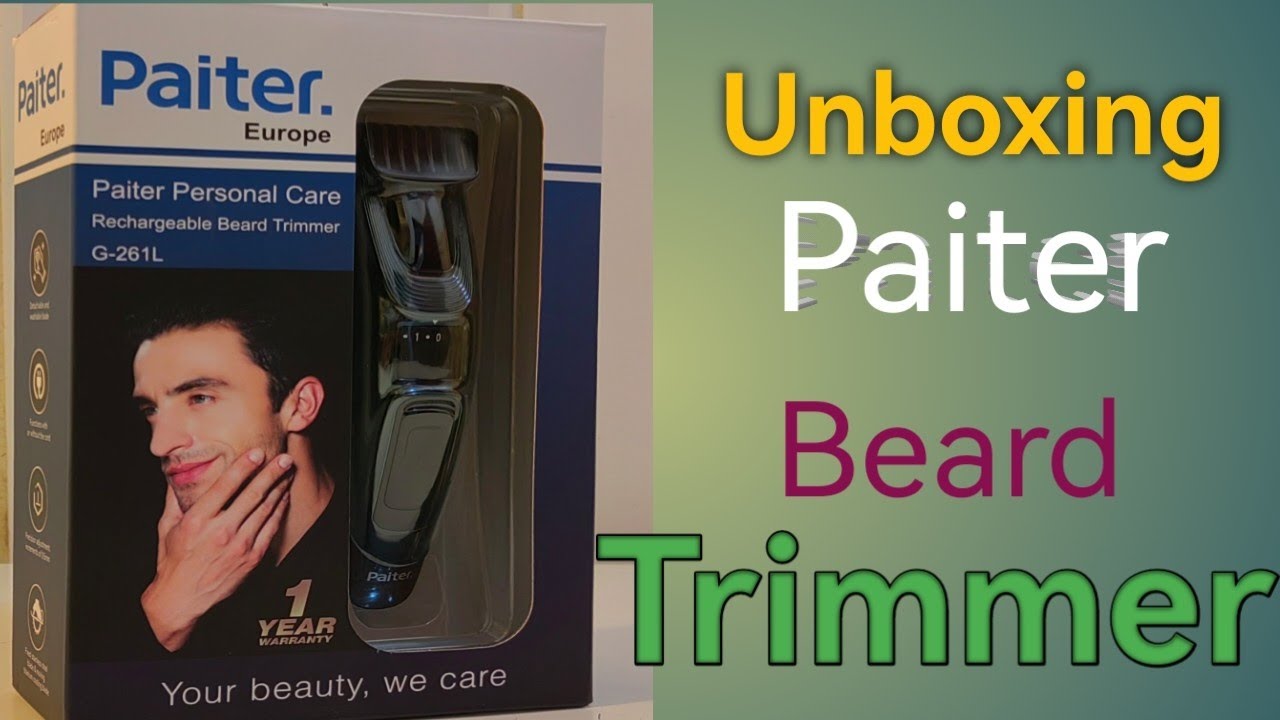 Paiter Europe Rechargeable Beard Trimmer G261L #kolkataboy