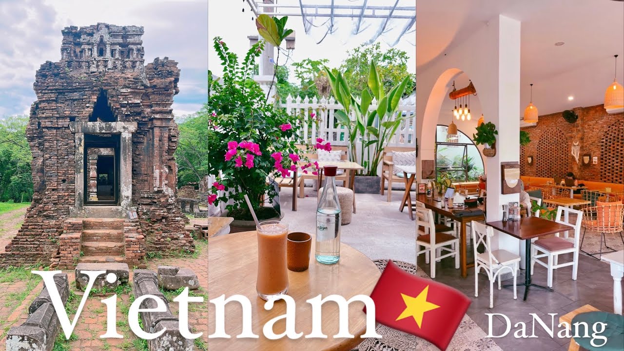 【ベトナム🇻🇳】ひとり旅｜世界遺産ミーソン遺跡｜ツアー価格とか時間帯とか｜シャワーができるおすすめ空港ラウンジ｜ダナンビーチエリアのおしゃれカフェ｜ベトナム出国｛26泊7カ国ep4｝