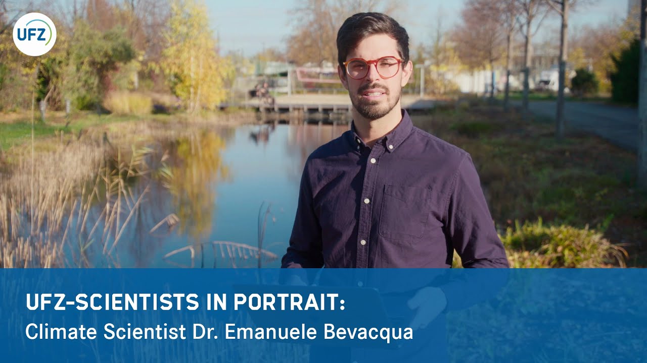 UFZ climate scientist Dr. Emanuele Bevacqua in portrait