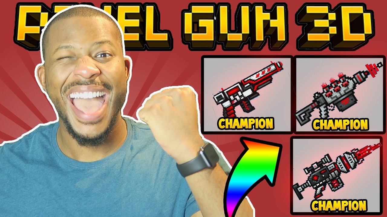 Ого! НОВОЕ ЧЕМПИОНСКОЕ ОРУЖИЕ! | Pixel Gun 3D
