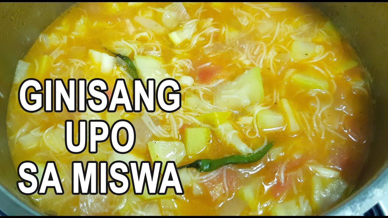 HOW TO COOK DELICIOUS UPO AT MISUA