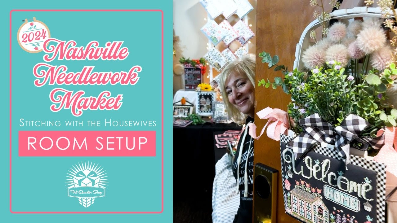 Setting Up for Nashville Needlework Market 2024 ft. Stitching with the Housewives - Timelapse