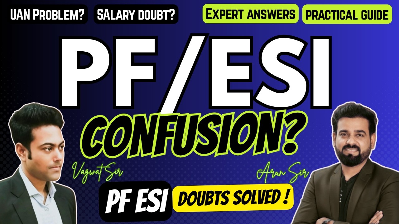 EPF & ESIC Full Practical Guide (Q&A Session) | Salary, Payroll, UAN, Compliance Explained in Detail