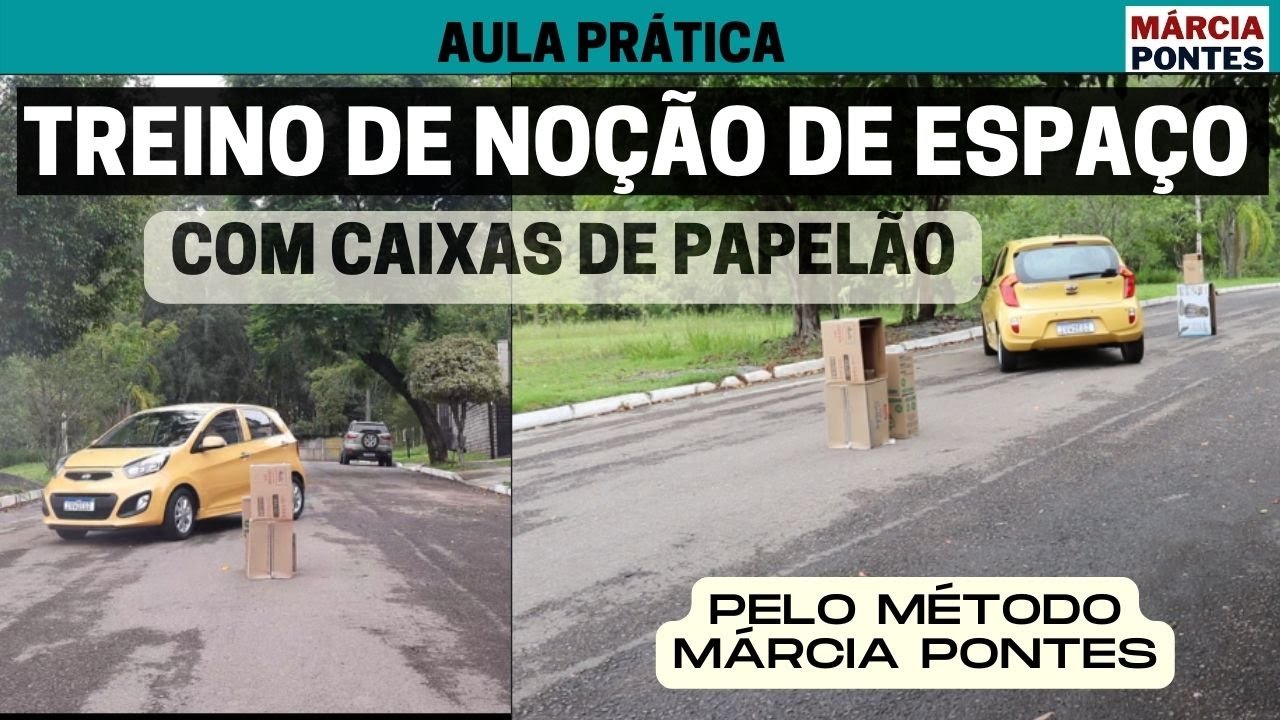 Treino de NOÇÃO DE ESPAÇO com CAIXAS de papelão