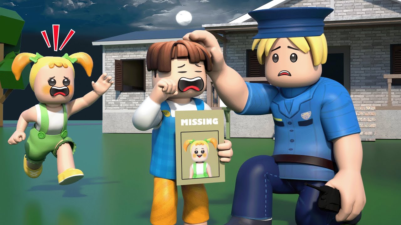 ROBLOX Brookhaven 🏡RP: Пропавшая младшая сестра с волосами бекона (Roblox Animation)