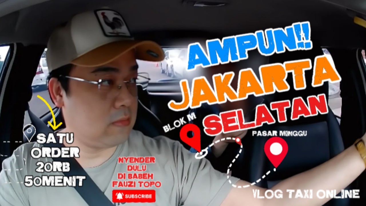 Onbid Taxi Online di Jakarta Selatan, Macetnya Bikin Emosi 😅
