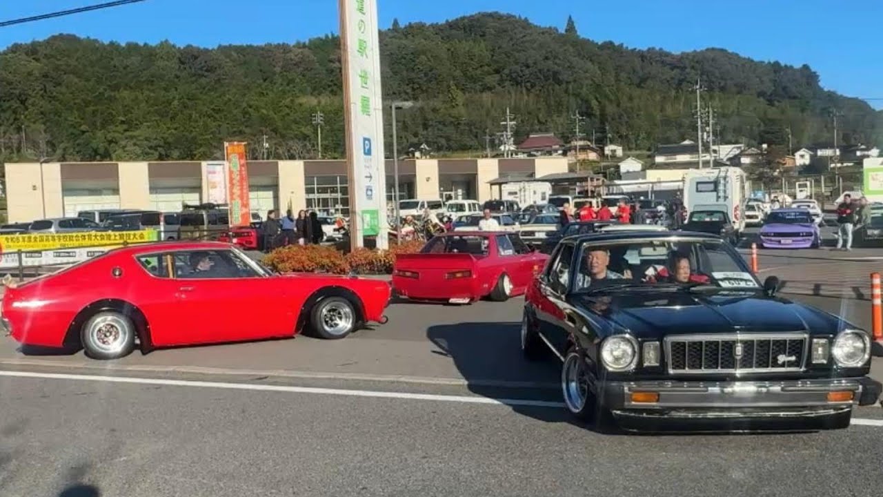 道の駅に旧車大集合💨　特産品をいっぱい買いました😊
