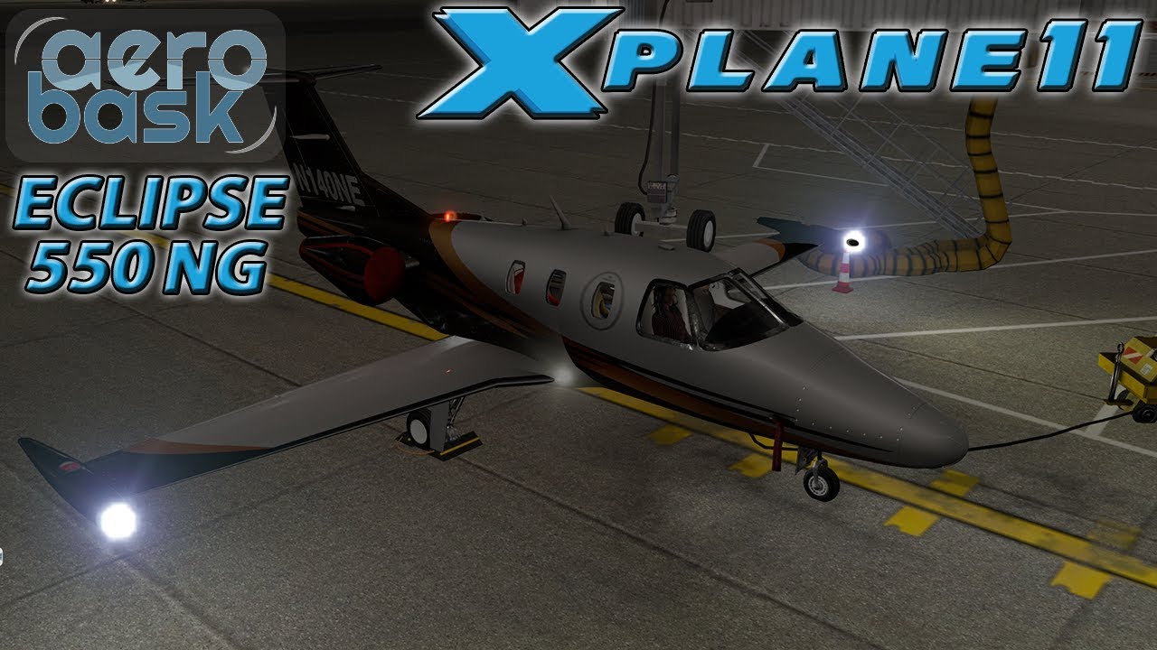 X-Plane 11 xEnviro 1.09 Ortho4XP Scenery AeroBask Eclipse 550 NG EGKK EHAM - Gatwick Amsterdam