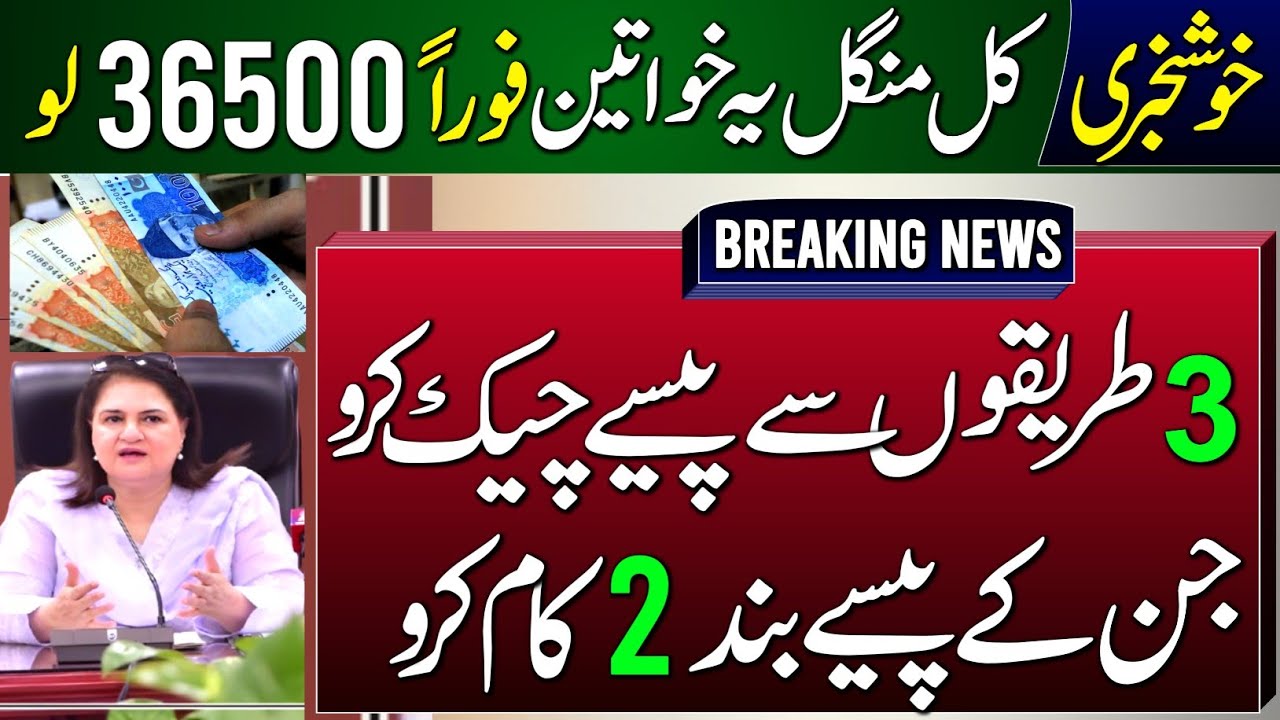 BISP 26500 Milna Shuru | Check Payment Online By 3 Mathod | Ineligible Women Receive Payment | 