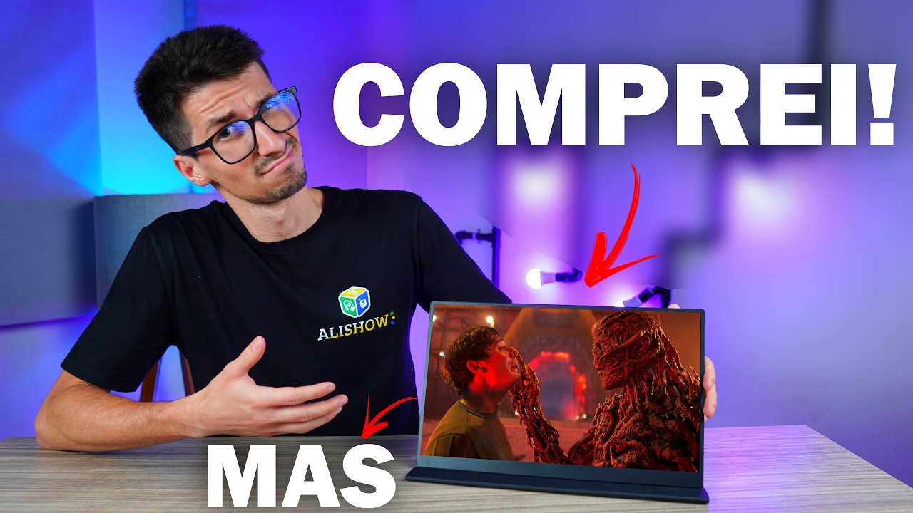 COMPREI! MONITOR gamer PORTATIL VALE A PENA?