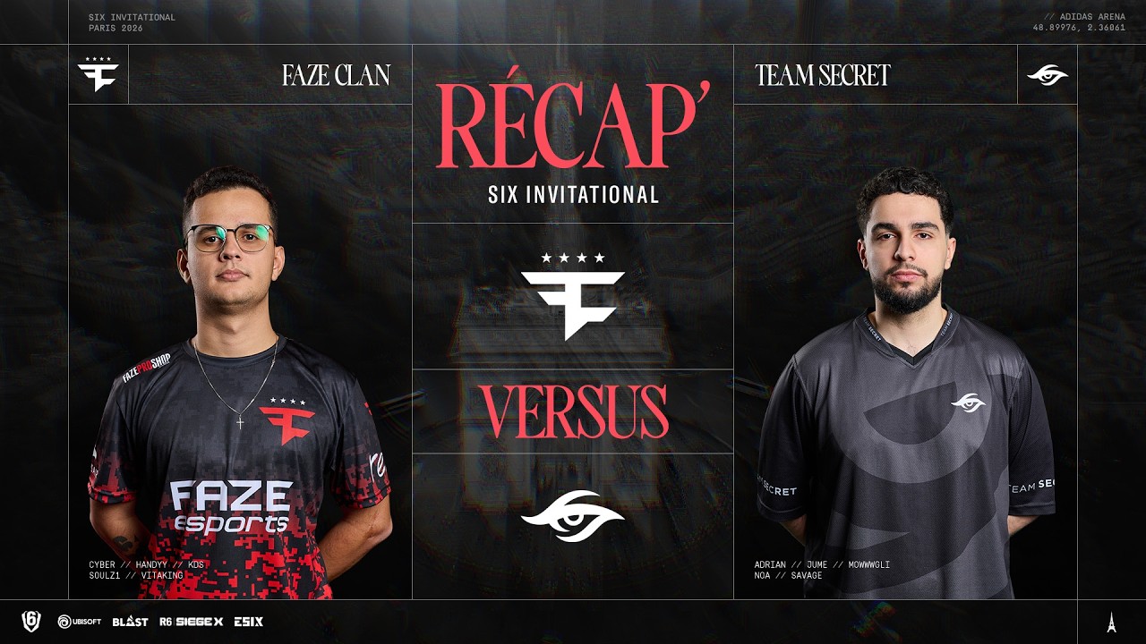 Récap Six Invitational 2026 - Grande Finale / Day 6 - Faze Clan vs Team Secret