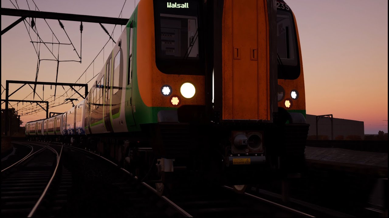 tsw 6 | cinematic no hud | wolverhampton to b.ham new st | sunset service | 4k
