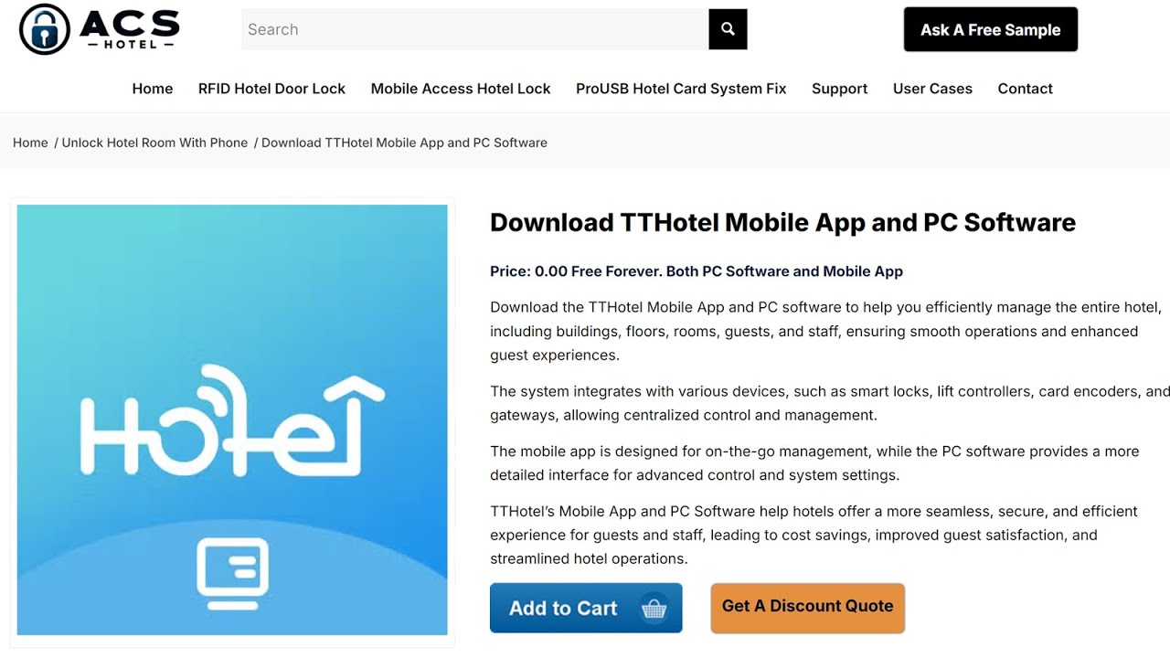 TTHotel Mobile Access Hotel Lock System Software Download and Installation | PC Software +Mobile App