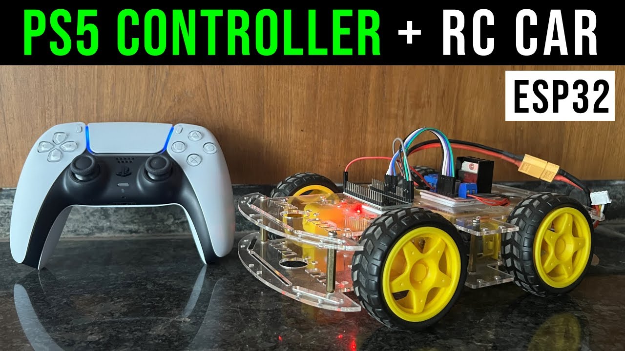 RC Car using PS5 Controller and ESP32 | DIY🔥