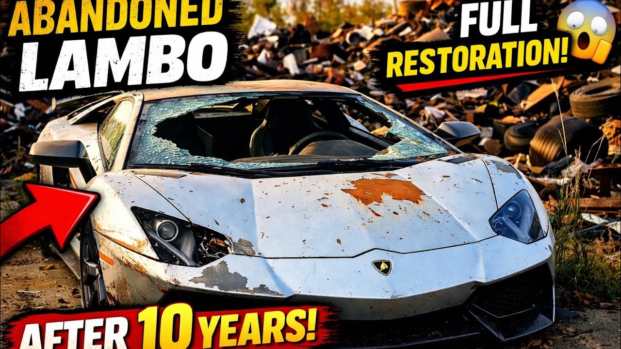Abandoned Lamborghini Aventador Restoration After 10 Years 😱 | Satisfying Supercar Rebuild