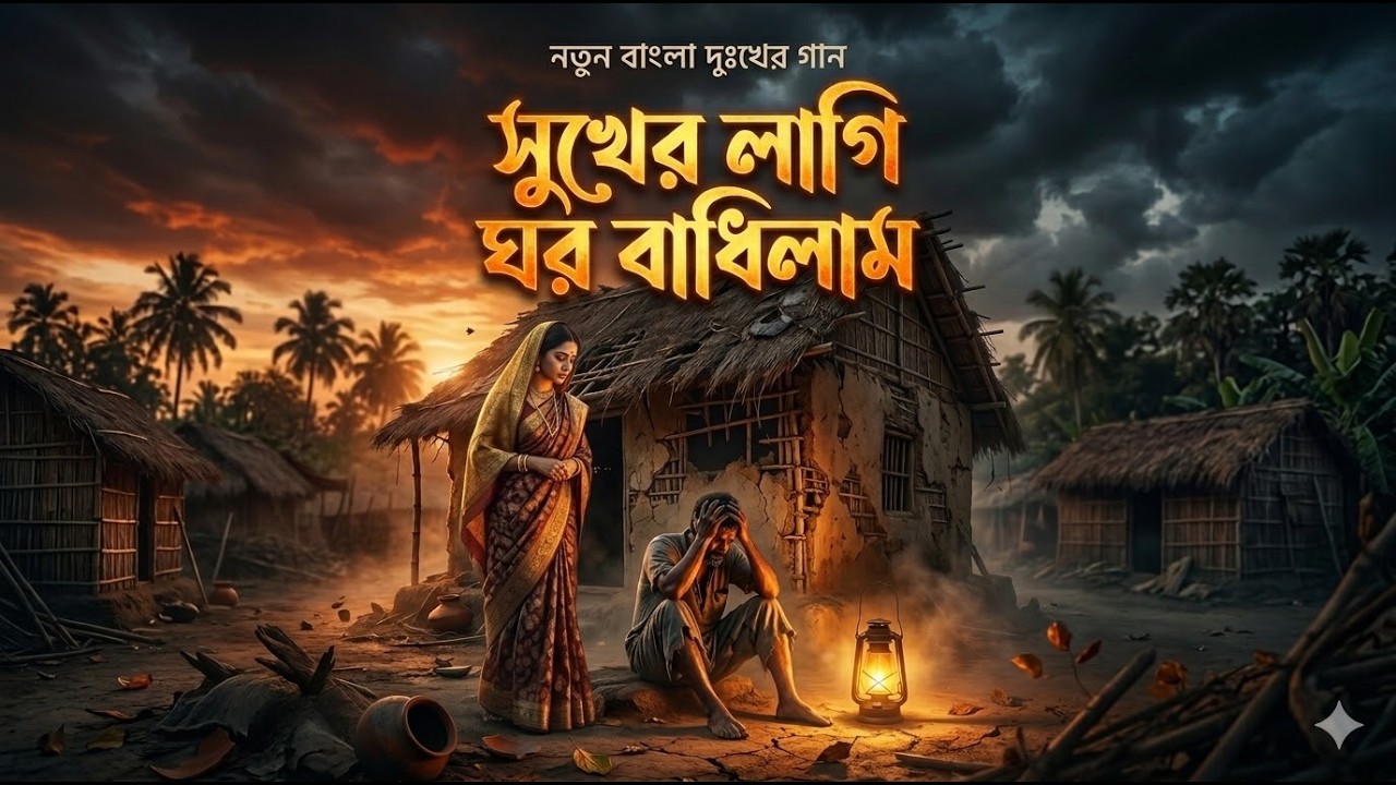 বুকফাটা কষ্টের গান 😭সুখের লাগি ঘর বাধিলাম😭Joynal Zain🔥Official Audio