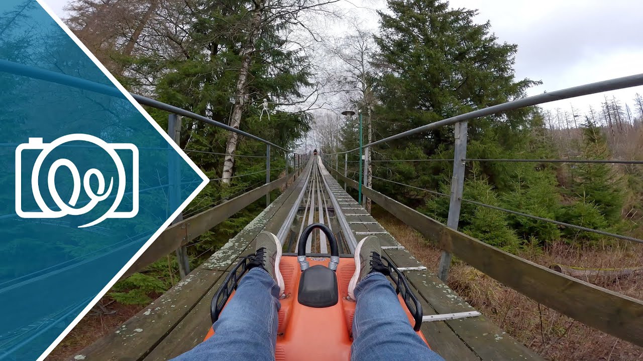 Brocken Coaster Schierke -Sommerrodelbahn (Alpine Coaster) im Harz - 4K Onride / POV Video