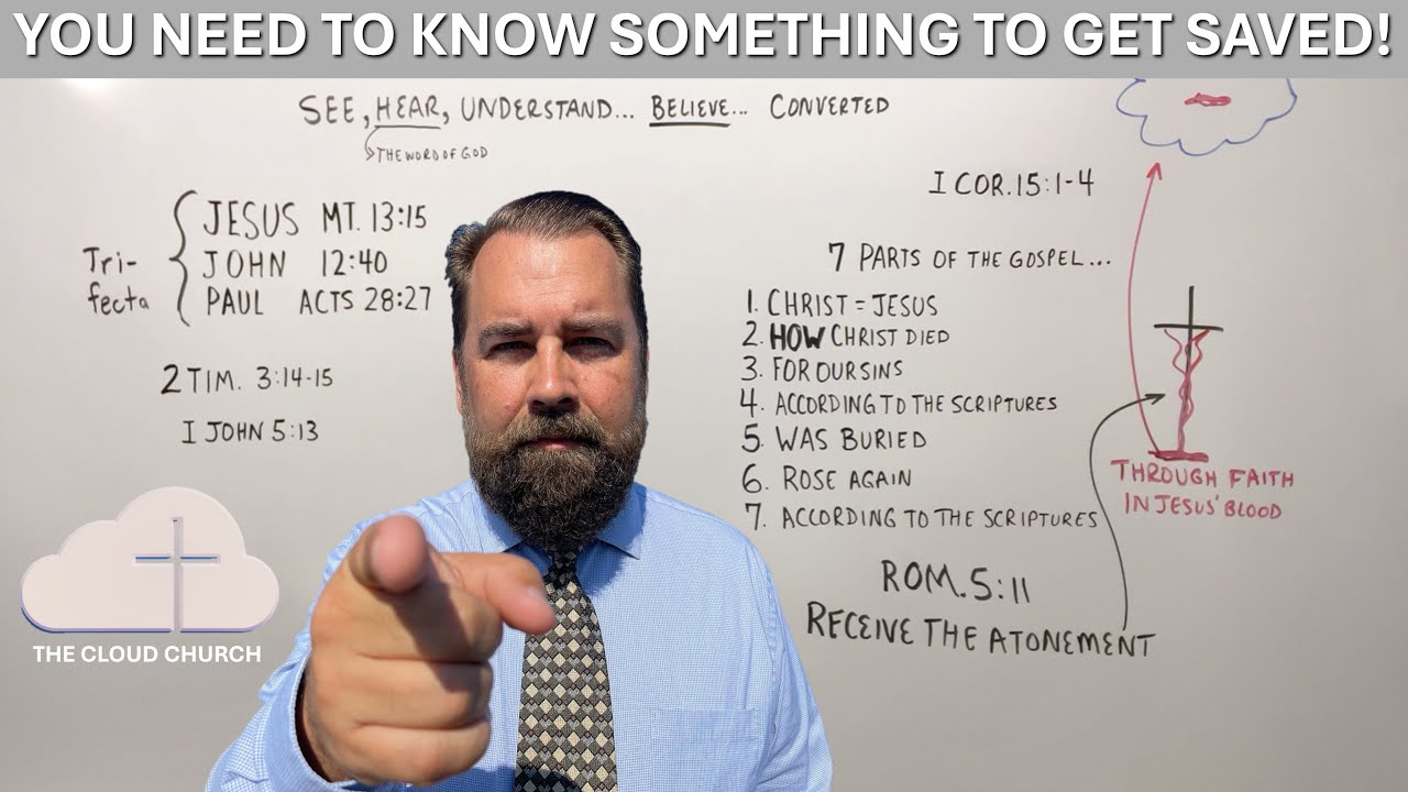 You Need to Know Something To Get Saved!  #howtobesaved #knowing #faith