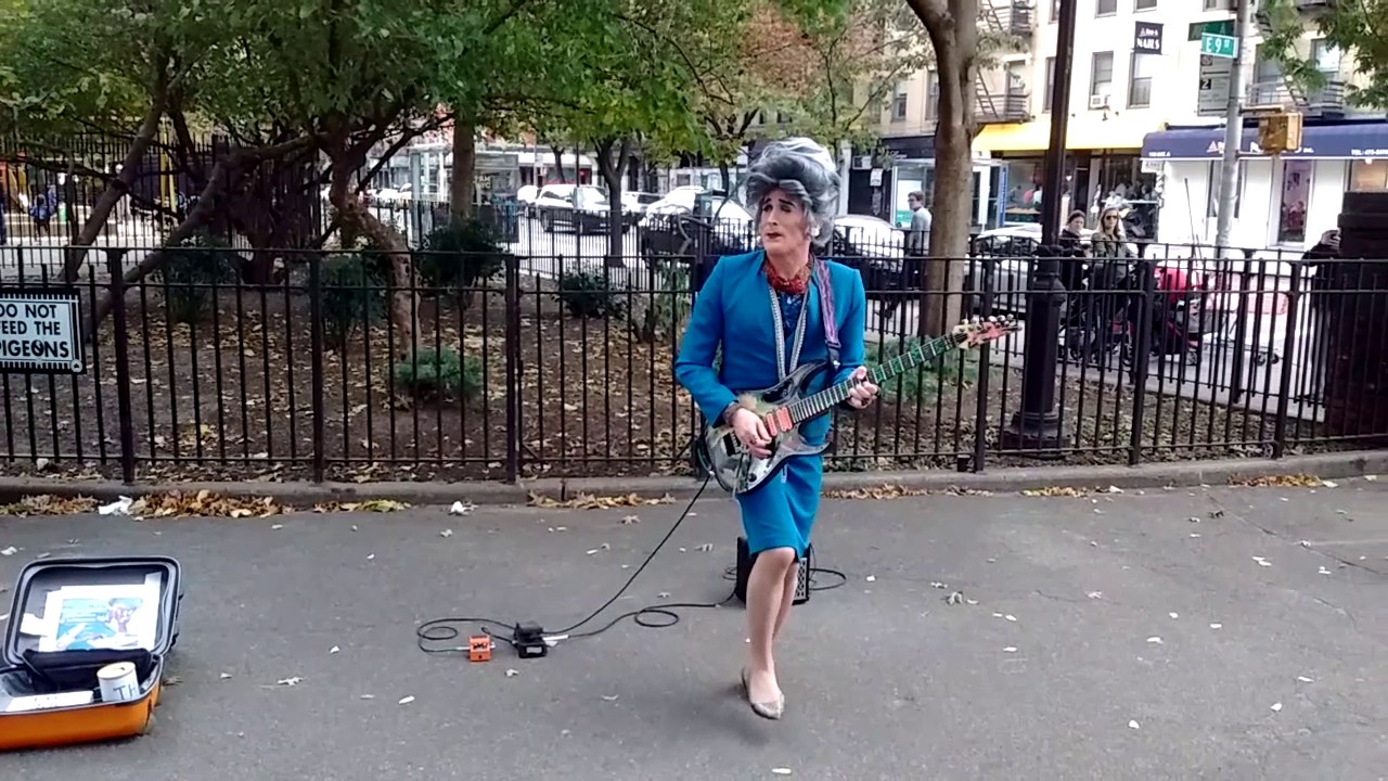 Mrs. Smith rocks out at Tompkins Square Park 11-6-16
