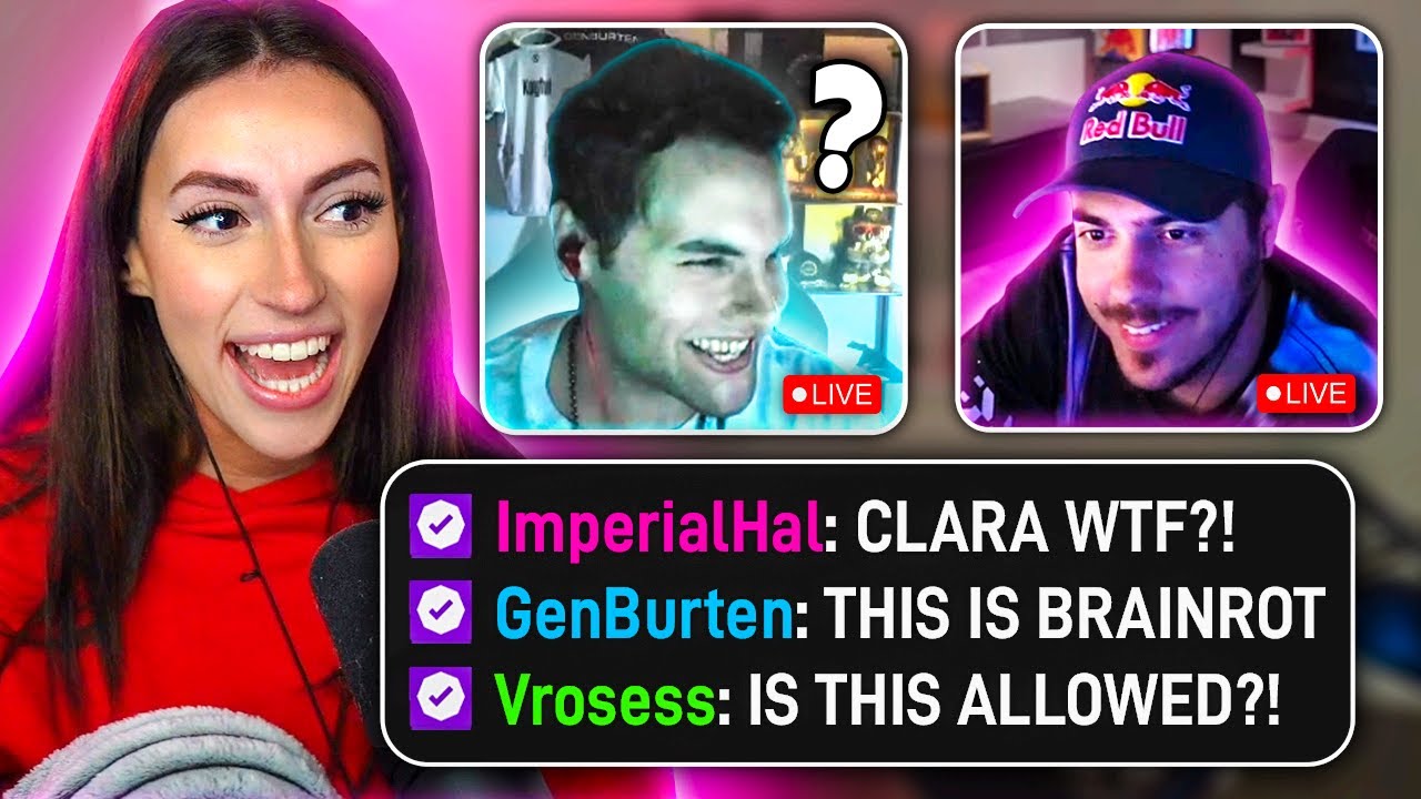 Trolling Pro Players LIVE + reactions - Claraatwork Apex legends ft. ImperialHal, Genburten + more
