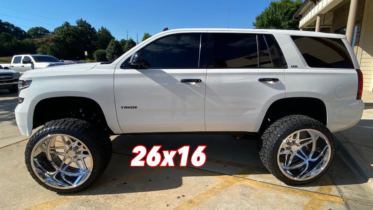 JAKE'S NEW 26x16 KG1 | 37X15.50R26 Venom RT | Lifted Tahoe on 26x16... FOR SALE!!