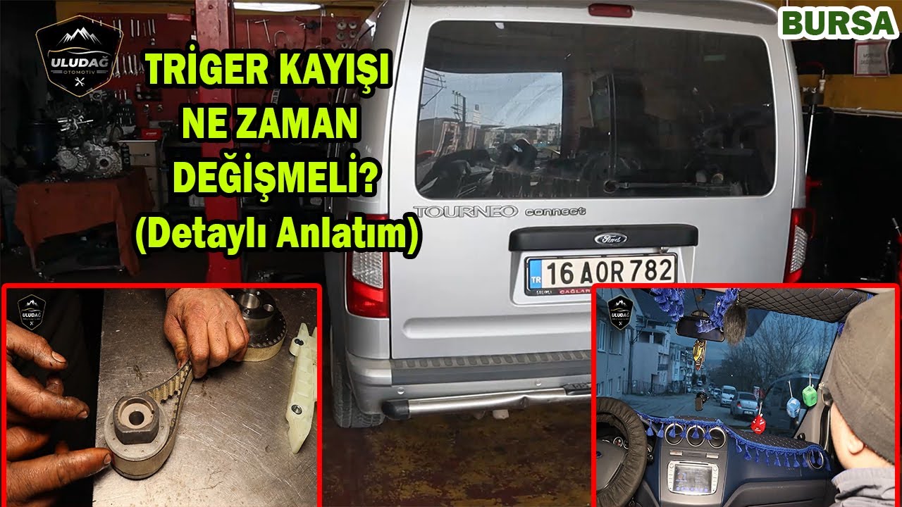 FORD TOURNEO CONNECT 90 PS TRİGER KAYIŞ SETİ DEĞİŞİMİ VE SENTE AYARI (En Basit Anlatım)