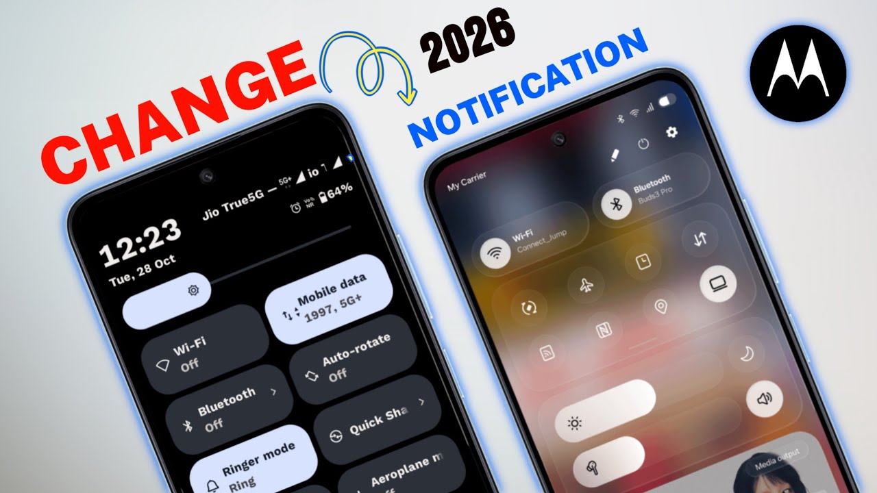 change control centre motorola iPhone looks 🤪 | moto control center change |motorola tips and tricks