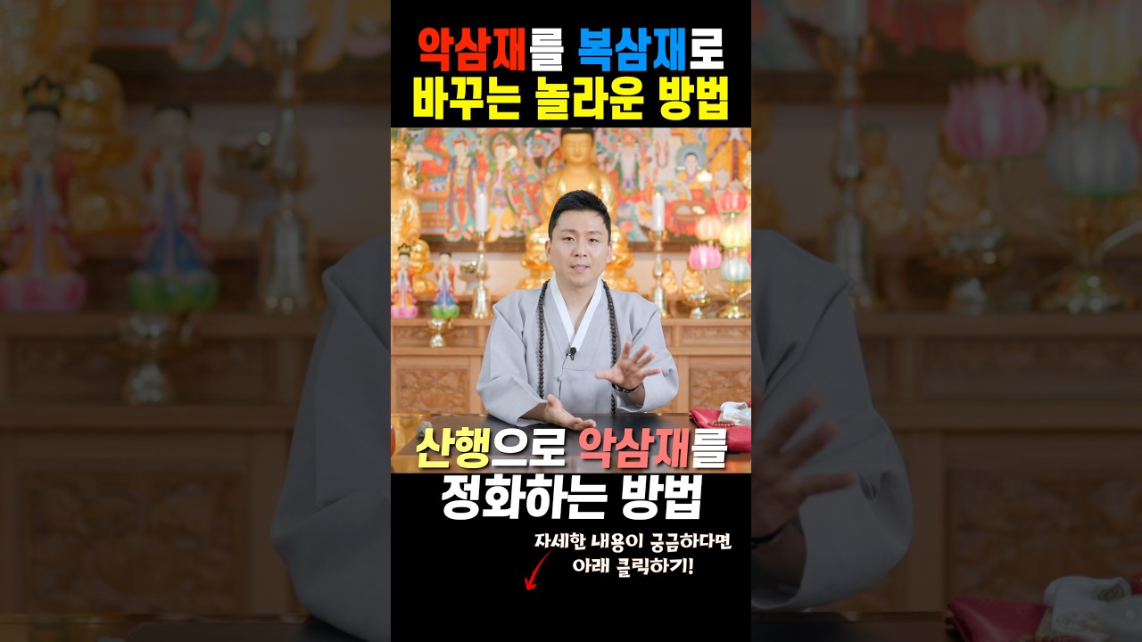 악삼재를 복삼재로 바꾸는 최고의 방법! 돼지띠 토끼띠 양띠 삼재운세 필수시청! (수원점집 서울점집)