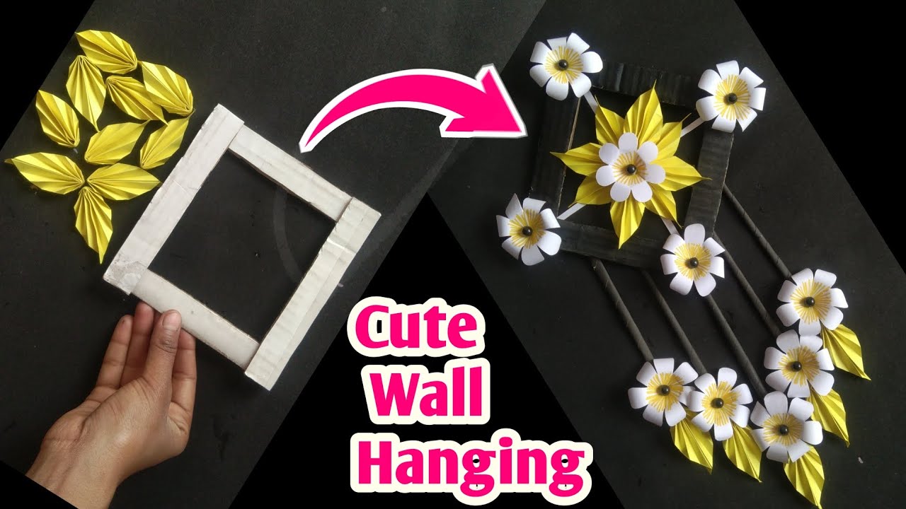 Beautiful Wall Hanging ideas | Diy Paper Flower Wall Hanging | New Wall decoration ideas | Diy Craft