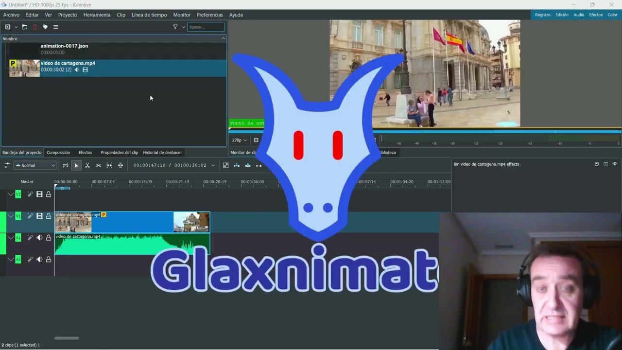 KDENLIVE 22.12 POR FIN PLENA INTEGRACIÓN CON GLAXNIMATE