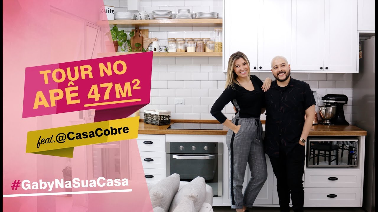 Tour pelo Apê 47m² feat. @CasaCobre #GabyNaSuaCasa | Gaby Garciia