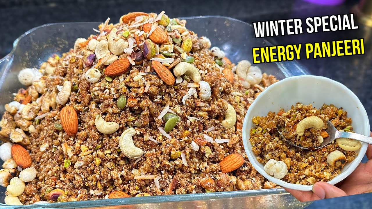 Gur Ki Panjeeri Recipe | Store Karne Ka Tarika | Winter Special Energy Panjeeri | By Cooking CH2