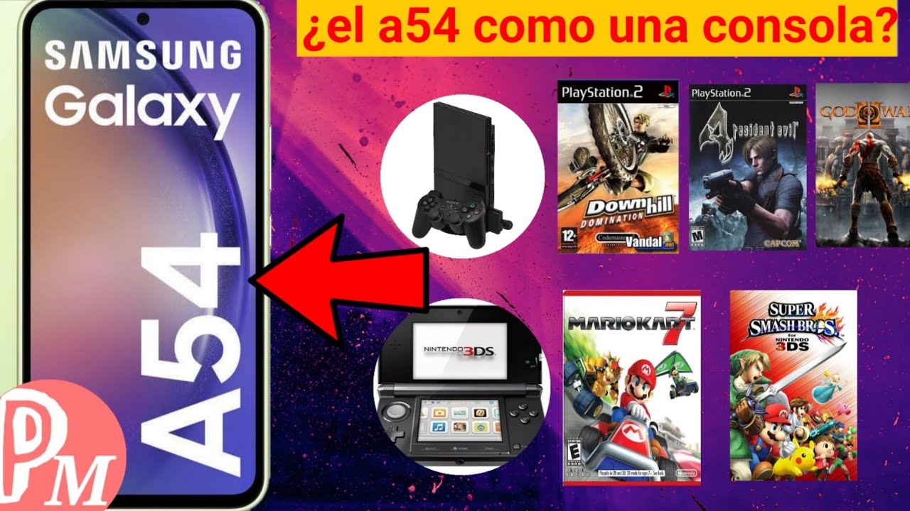 Samsung A54 emulando a la ps2 y Nintendo 3ds