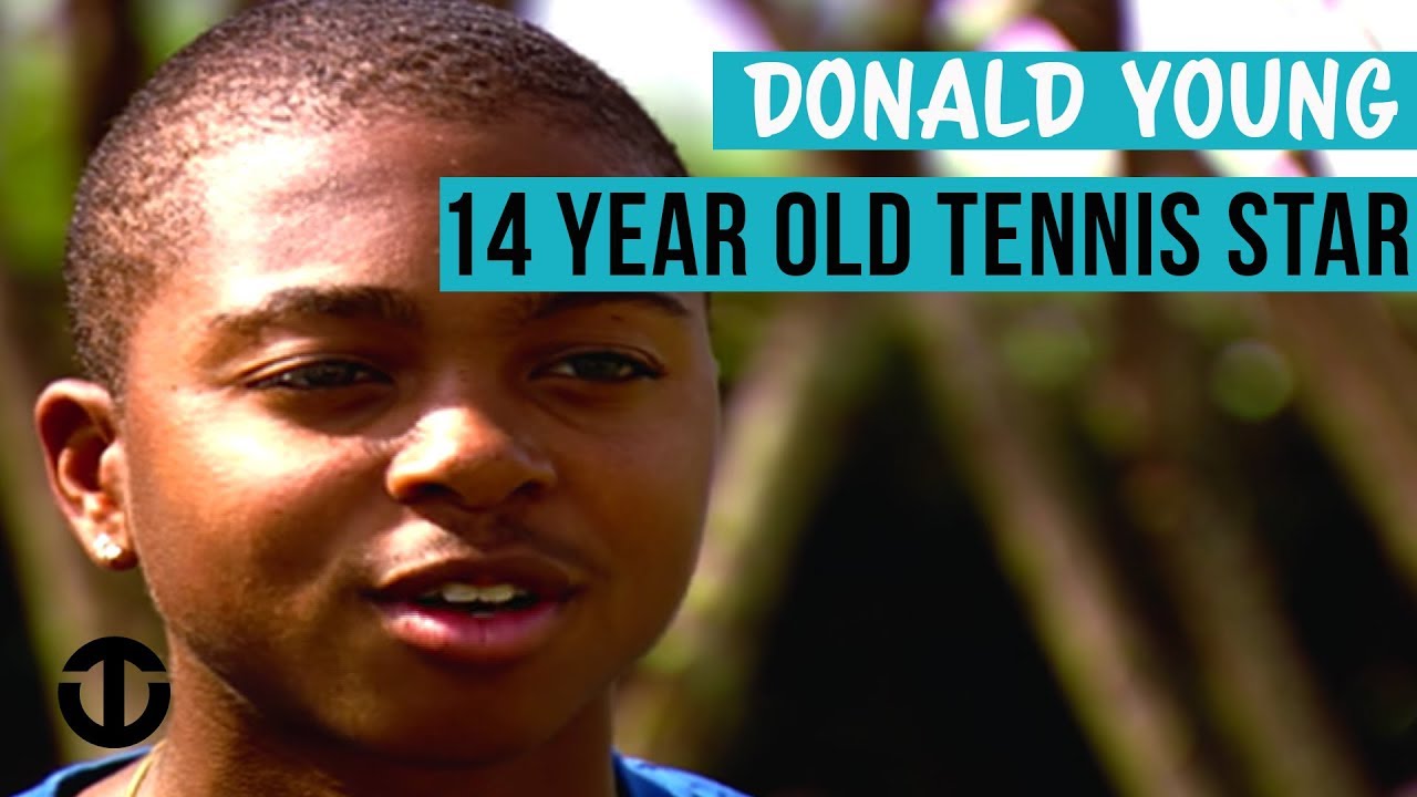 US Tennis star Donald Young aged 14 on Trans World Sport