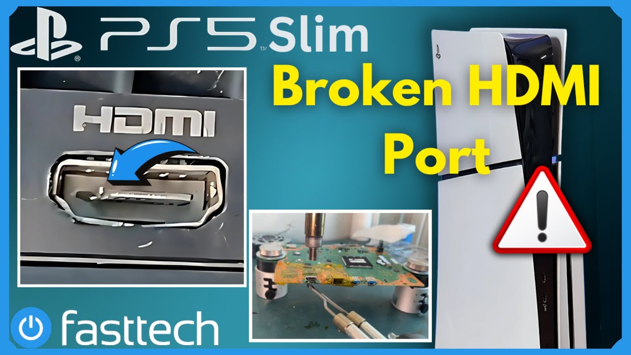 PS5 Slim HDMI Port Replacement Guide (Black Screen/No Signal/No Video Output Fix)