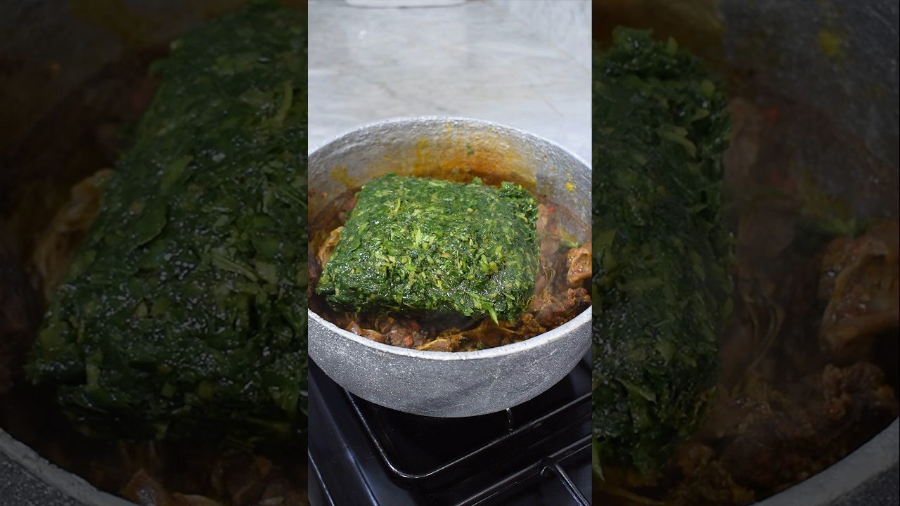 How to Cook Afang Soup the Calabar style #pullupyoshorts #youtubeshorts #shortsafrica #afangsoup