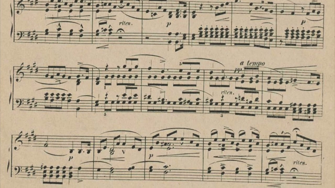 Istv&aacute;n Heller-Studio op. 47 n&ordm; 16 in Mi: &laquo;Blumenlied&raquo;