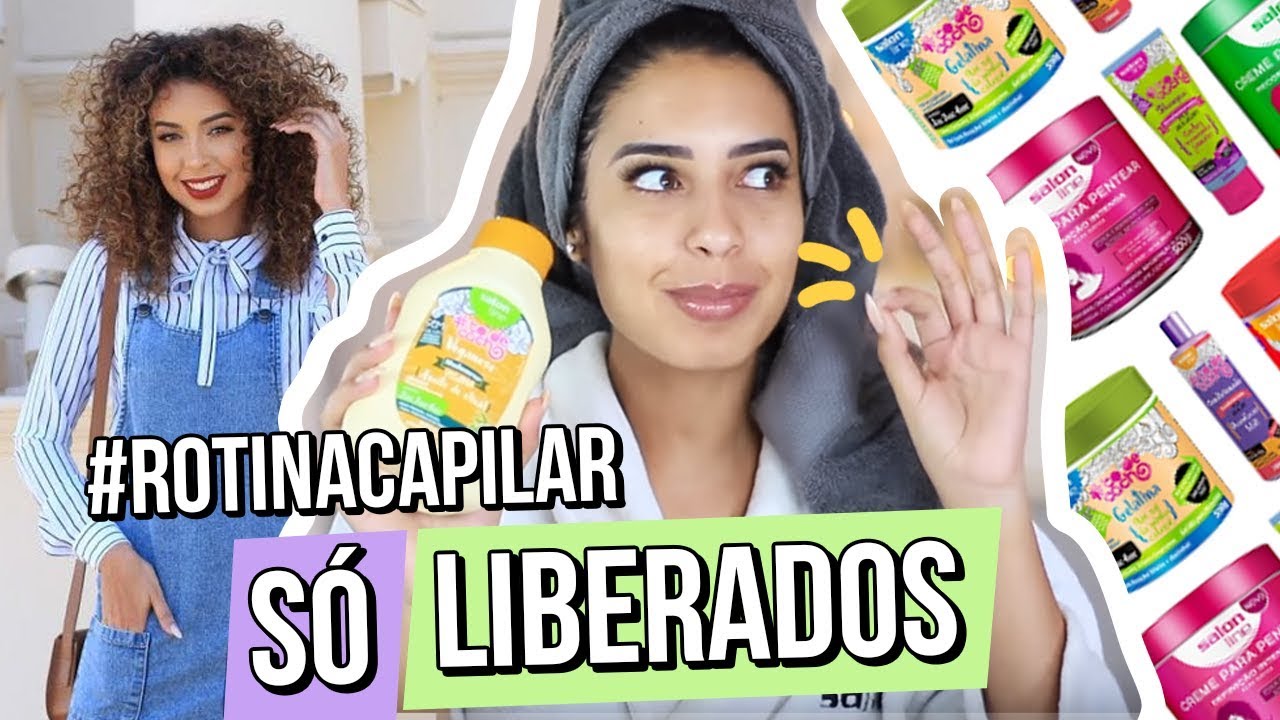 MINHA ROTINA CAPILAR SÓ COM LIBERADOS | DA LAVAGEM A FINALIZAÇÃO
