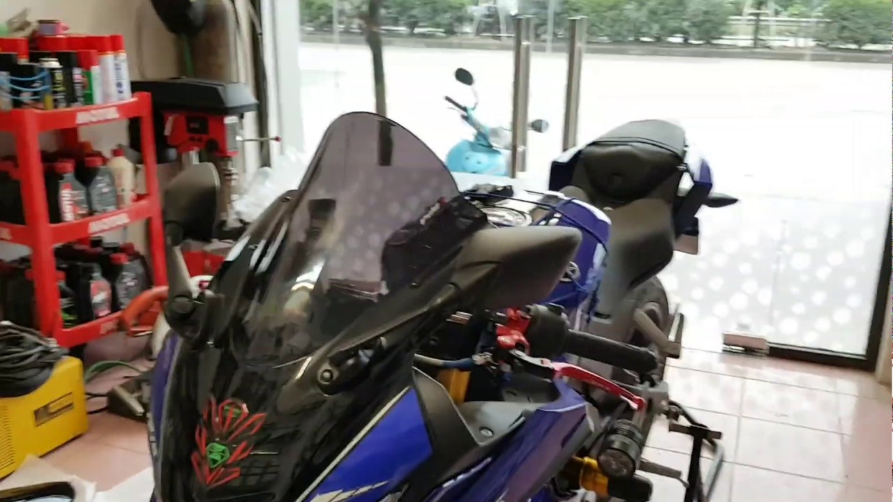 R15V3 Độ kính chắn gió super sport | Full hướng dẫn Lắp đặt | Phượt safety | 0363898775