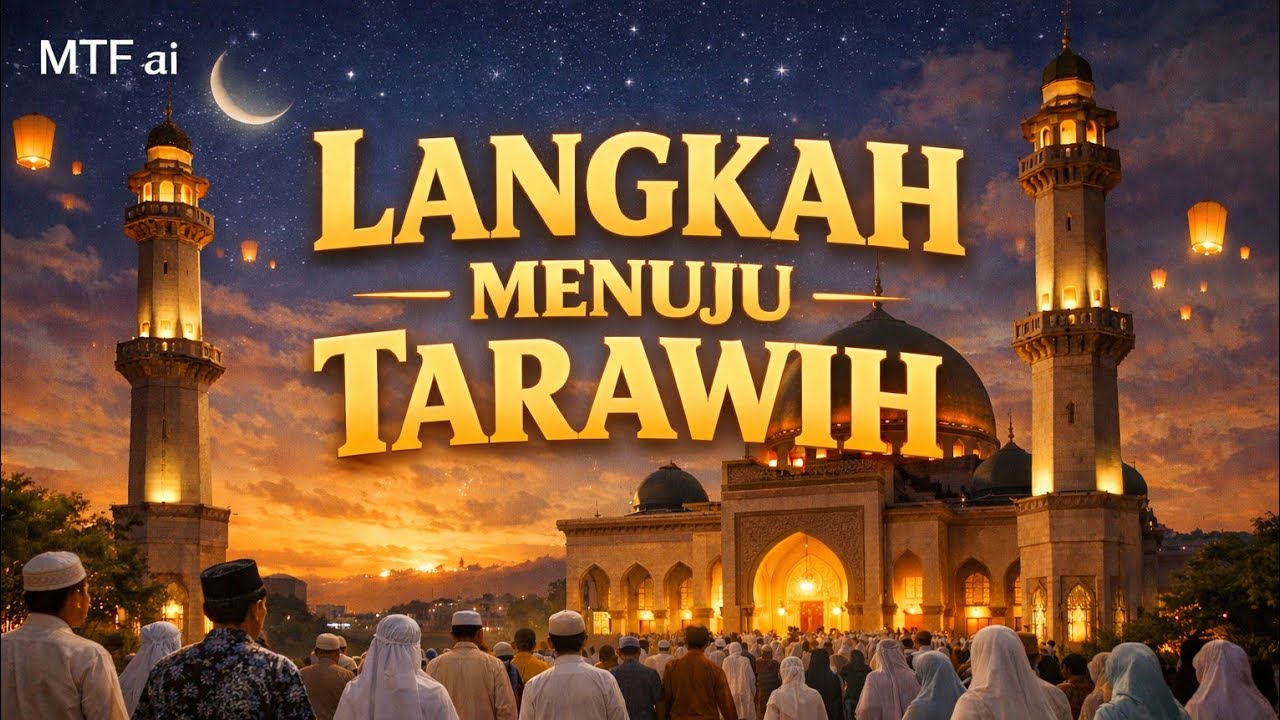 Langkah Menuju Tarawih (lirik video-MTF ai)