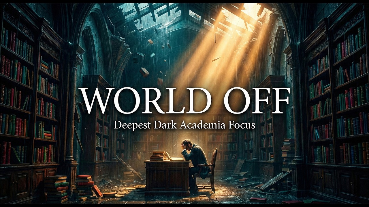World Off 📚 Dark Academia & Sad Piano for Study | 1 Hour