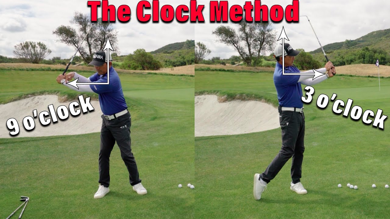 Golf SWING TIP using the CLOCK METHOD