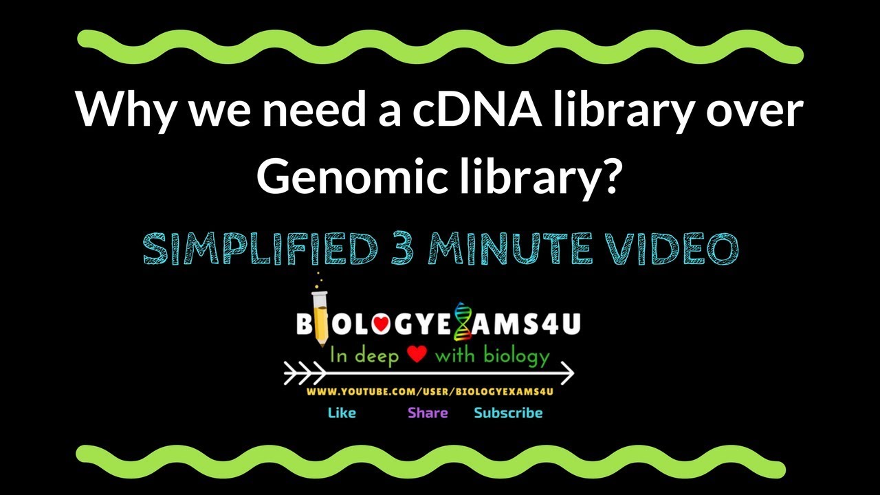 Why we need a cDNA library over Genomic library?