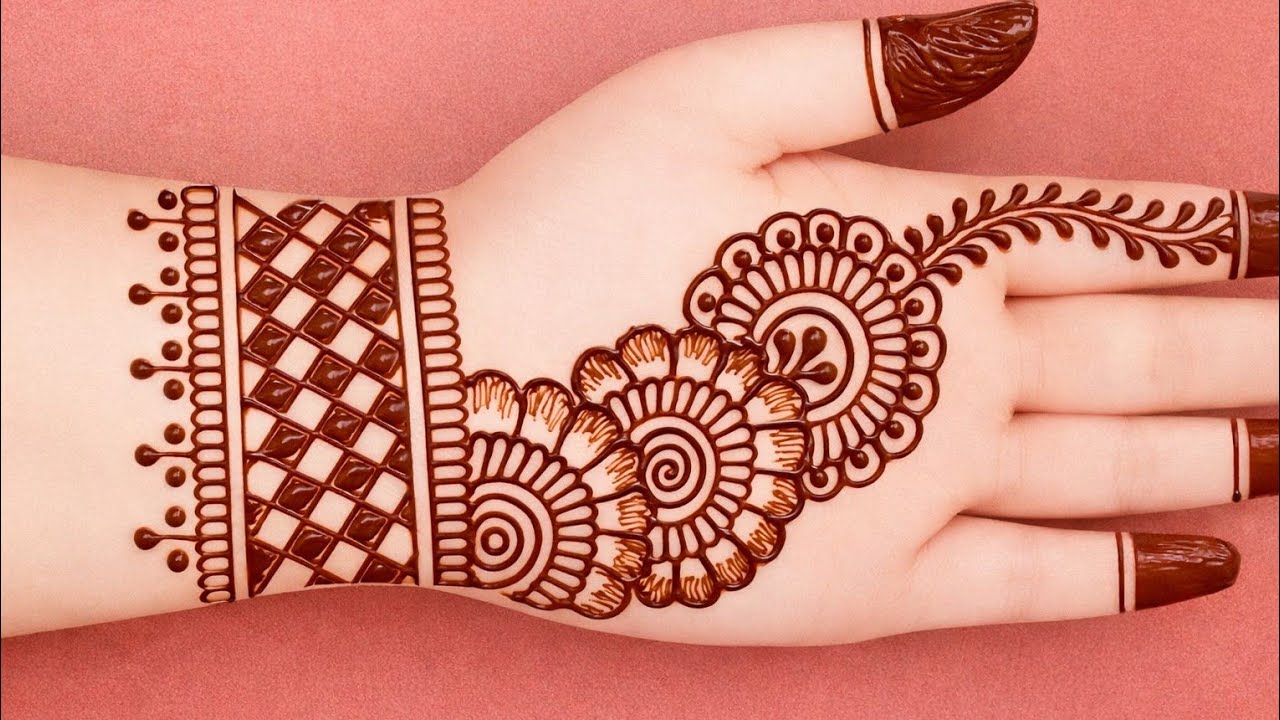 Simple mehndi design| front hand mehndi design| new mehndi design |easy mehndi|mehndi design|